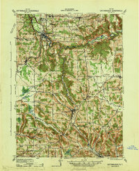 1941 Map of Cattaraugus