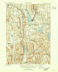 1897 Map of Cazenovia, 1953 Print