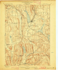 1899 Map of Cortland County, NY, 1901 Print