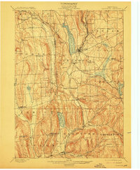 1899 Map of Cortland County, NY, 1912 Print