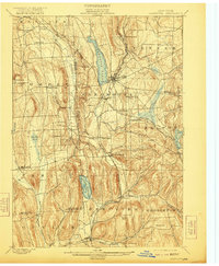 1899 Map of Cortland County, NY, 1921 Print