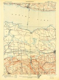 1902 Map of Chittenango, 1905 Print