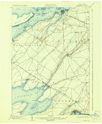 Download a high-resolution, GPS-compatible USGS topo map for Clayton, NY (1936 edition)