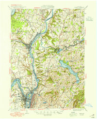 preview thumbnail of historical topo map of Cohoes, NY in 1949