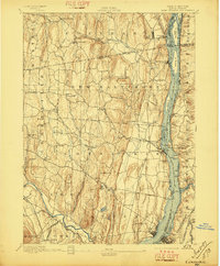 1894 Map of Coxsackie, 1897 Print
