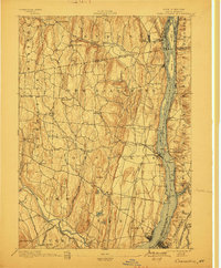 1894 Map of Coxsackie, 1899 Print