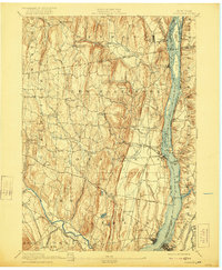 1894 Map of Coxsackie, 1921 Print