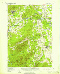 Download a high-resolution, GPS-compatible USGS topo map for Dannemora, NY (1957 edition)
