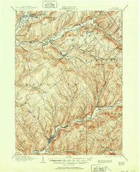 preview thumbnail of historical topo map of Delaware County, NY in 1911
