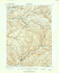 preview thumbnail of historical topo map of Delaware County, NY in 1909