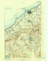 Download a high-resolution, GPS-compatible USGS topo map for Dunkirk, NY (1938 edition)