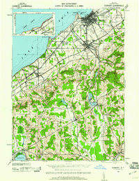 Download a high-resolution, GPS-compatible USGS topo map for Dunkirk, NY (1960 edition)