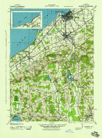 Dunkirk, New York Street Map 3621105