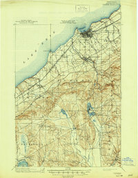 Download a high-resolution, GPS-compatible USGS topo map for Dunkirk, NY (1945 edition)