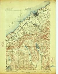 Download a high-resolution, GPS-compatible USGS topo map for Dunkirk, NY (1913 edition)