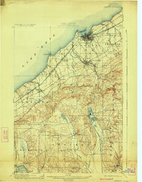 Download a high-resolution, GPS-compatible USGS topo map for Dunkirk, NY (1924 edition)
