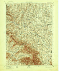 1894 Map of Durham, 1943 Print