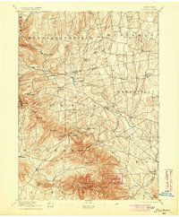 1894 Map of Durham, 1904 Print