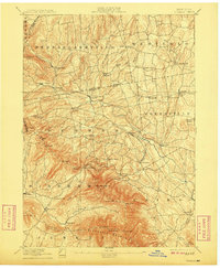 1894 Map of Durham, 1908 Print