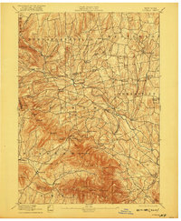 1894 Map of Durham, 1922 Print