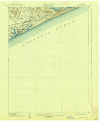 1904 Map of East Hampton, 1938 Print