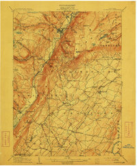 1906 Map of Ellenville, 1912 Print