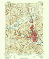 Download a high-resolution, GPS-compatible USGS topo map for Elmira, NY (1961 edition)