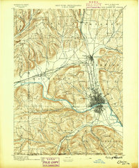 1895 Map of Elmira