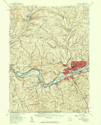 Download a high-resolution, GPS-compatible USGS topo map for Endicott, NY (1960 edition)