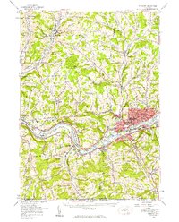 Download a high-resolution, GPS-compatible USGS topo map for Endicott, NY (1956 edition)