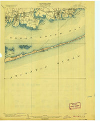 Download a high-resolution, GPS-compatible USGS topo map for Fire Island, NY (1908 edition)