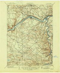 1902 Map of Fonda, NY, 1947 Print