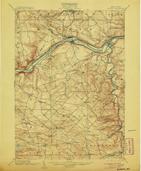 1902 Map of Fonda, NY, 1905 Print