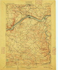 1902 Map of Fonda, NY, 1909 Print
