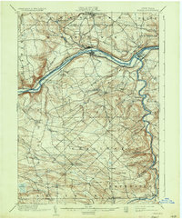 1902 Map of Fonda, NY, 1933 Print