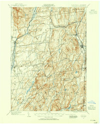 1893 Map of Fort Ann, 1954 Print