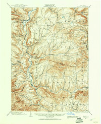 1901 Map of Delaware County, NY, 1961 Print