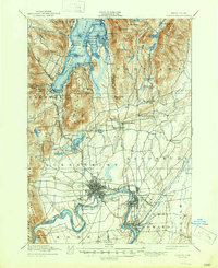 preview thumbnail of historical topo map of Glens Falls, NY in 1947