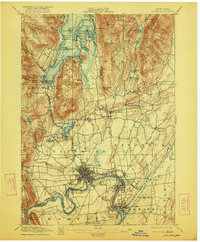 1897 Map of Glens Falls, NY, 1922 Print