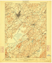 1908 Map of Goshen, 1910 Print