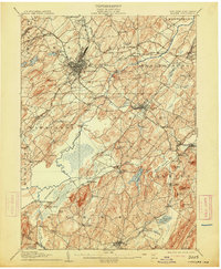 1908 Map of Goshen, 1913 Print