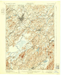 1908 Map of Goshen, 1931 Print