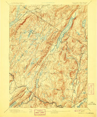 1903 Map of Greenwood Lake, 1909 Print
