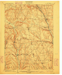 1903 Map of Harford, 1910 Print