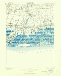 1897 Map of Hempstead, 1961 Print