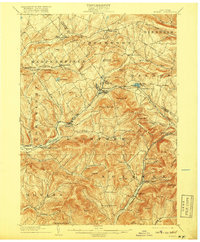 Download a high-resolution, GPS-compatible USGS topo map for Hobart, NY (1918 edition)