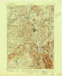 1897 Map of Hoosick, 1945 Print