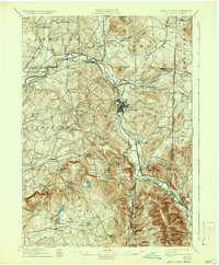 1897 Map of Hoosick, 1937 Print