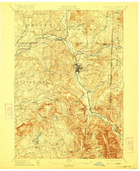 1897 Map of Hoosick, 1922 Print