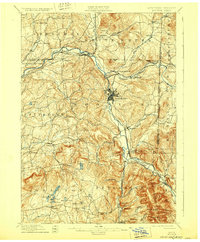 1897 Map of Hoosick, 1929 Print